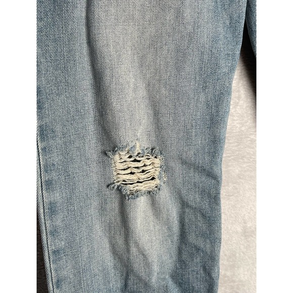 Mossimo  mens 32x30 jeans blue distressed relaxed fit - Picture 4 of 13